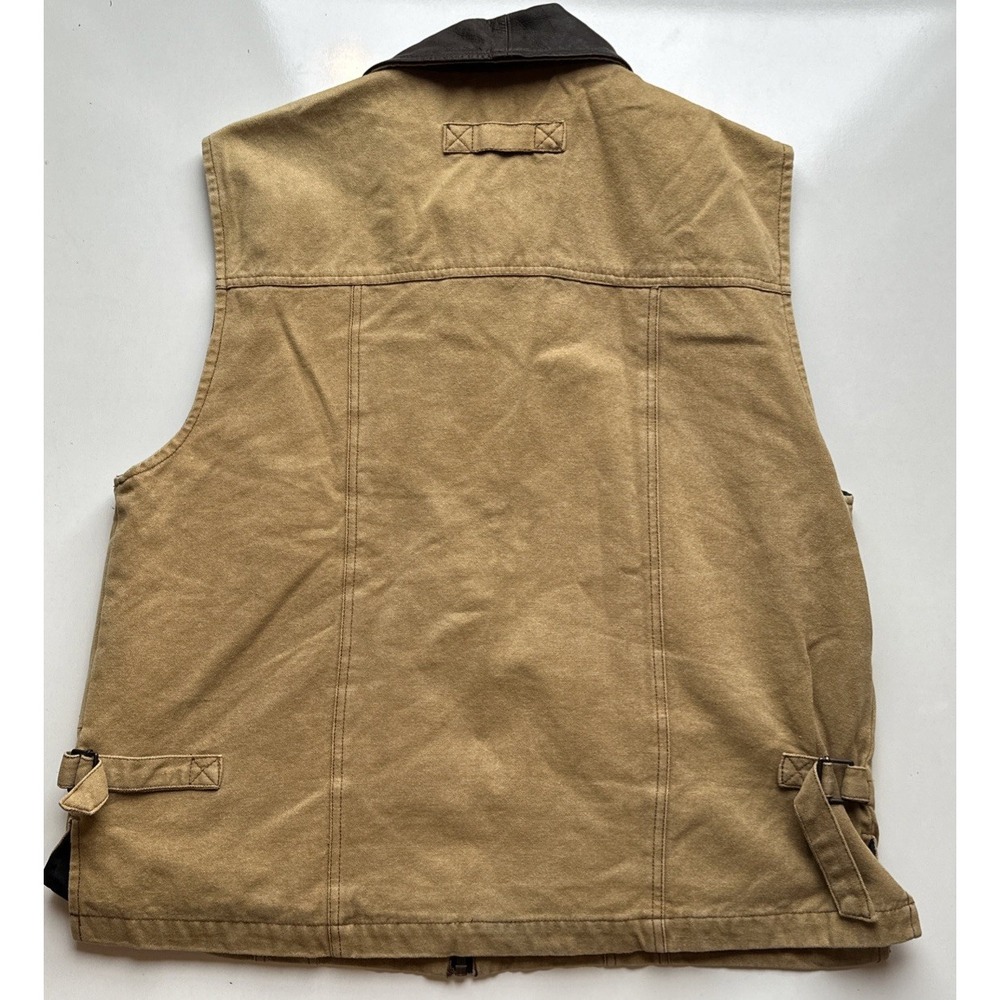 Kakadu Traders Australia Kelly Concealed Carry Vest Men L Brown Canvas - Picture 10 of 12